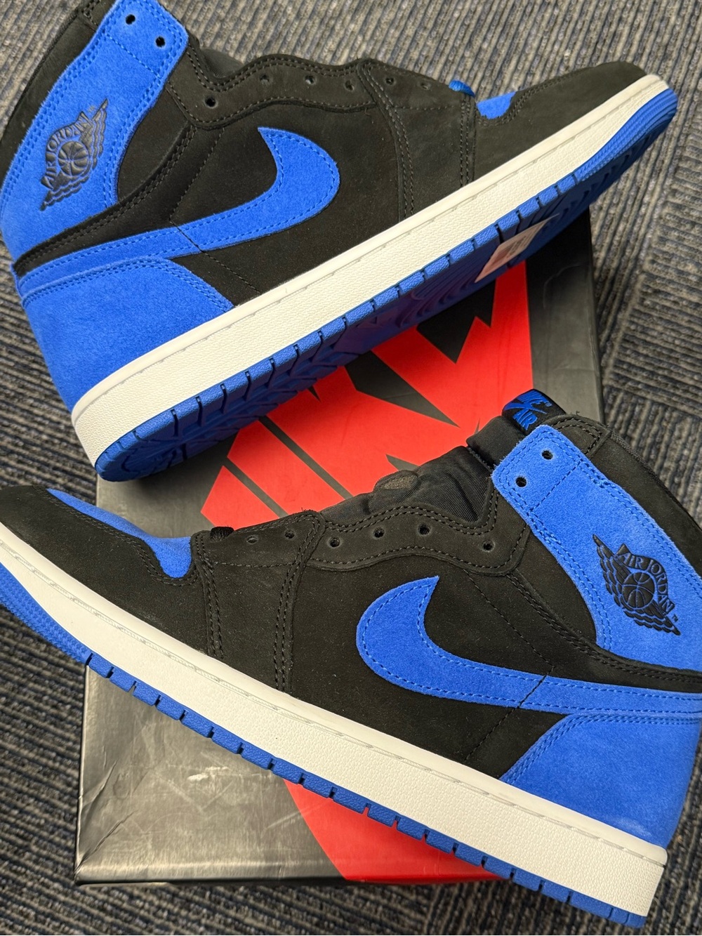 Jordan 1 High OG Royal Reimagined- Blue Suede Sneakers
